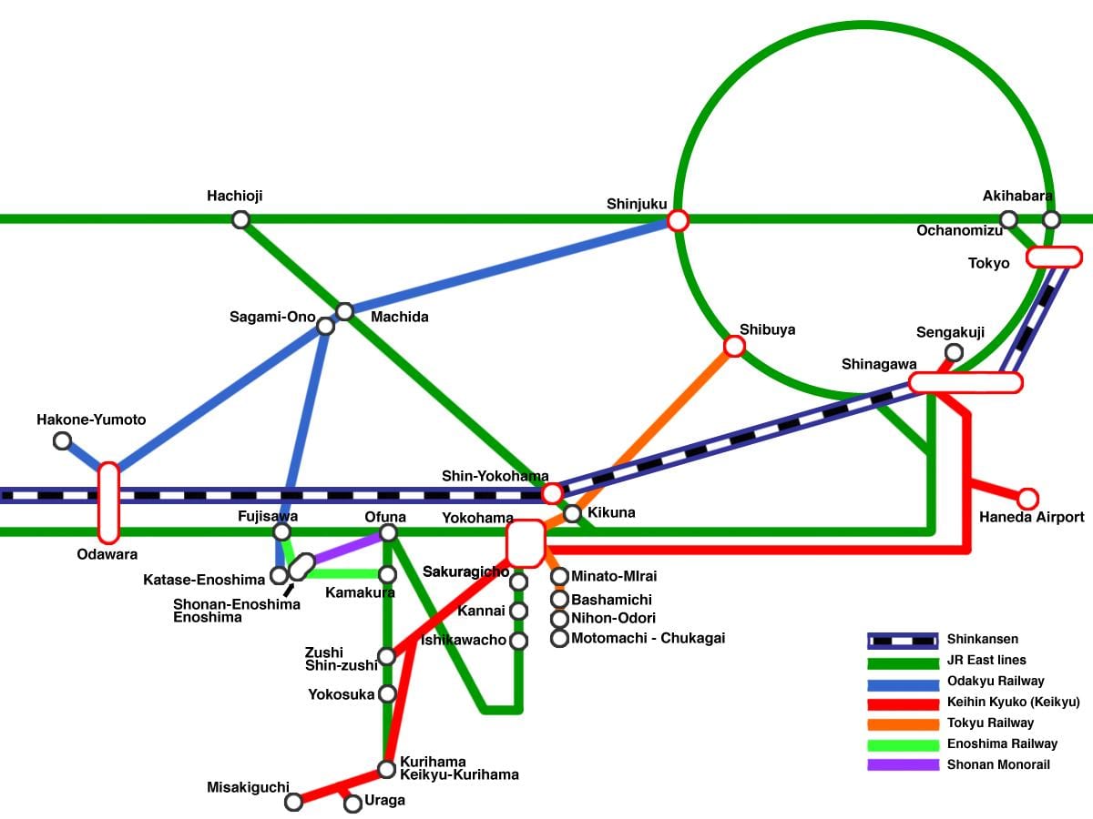 Yokohama line mapu