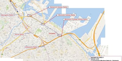 Mapa pacifica Yokohama