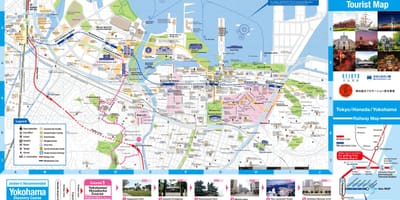 Mapa Yokohama atrakcie