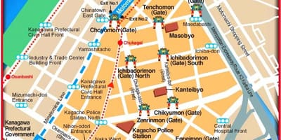 Mapa Yokohama chinatown