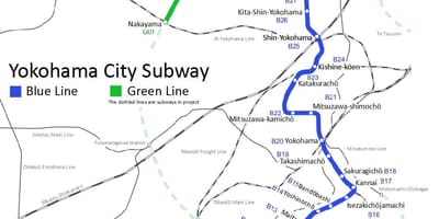 Yokohama metro mapu